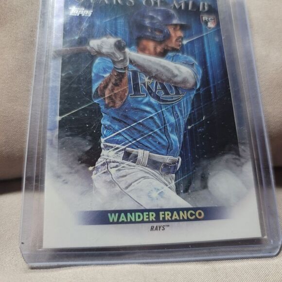 2022 Topps Stars of MLB Wander Franco Tampa Bay Rays holographic rookie card - Picture 3 of 13